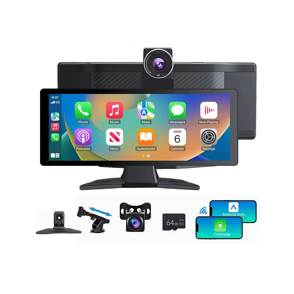 Free Shipping  10.26 inch Android Video Blue-tooth Car Player Car DVD Player with HDMI Input and Output