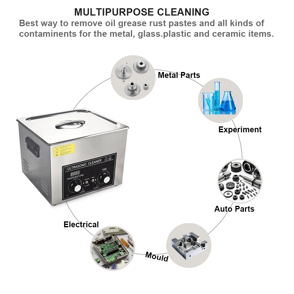 Ultrasonic Cleaning Equipment 15L 40kHz Ultrasonic Bath Industrial Ultrasonic Cleaner Machine
