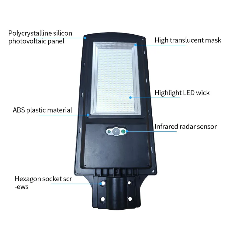 Lampada Solar Outdoor Waterproof Energy Luminaria Ip65 150W All In One Led Street Light Price List