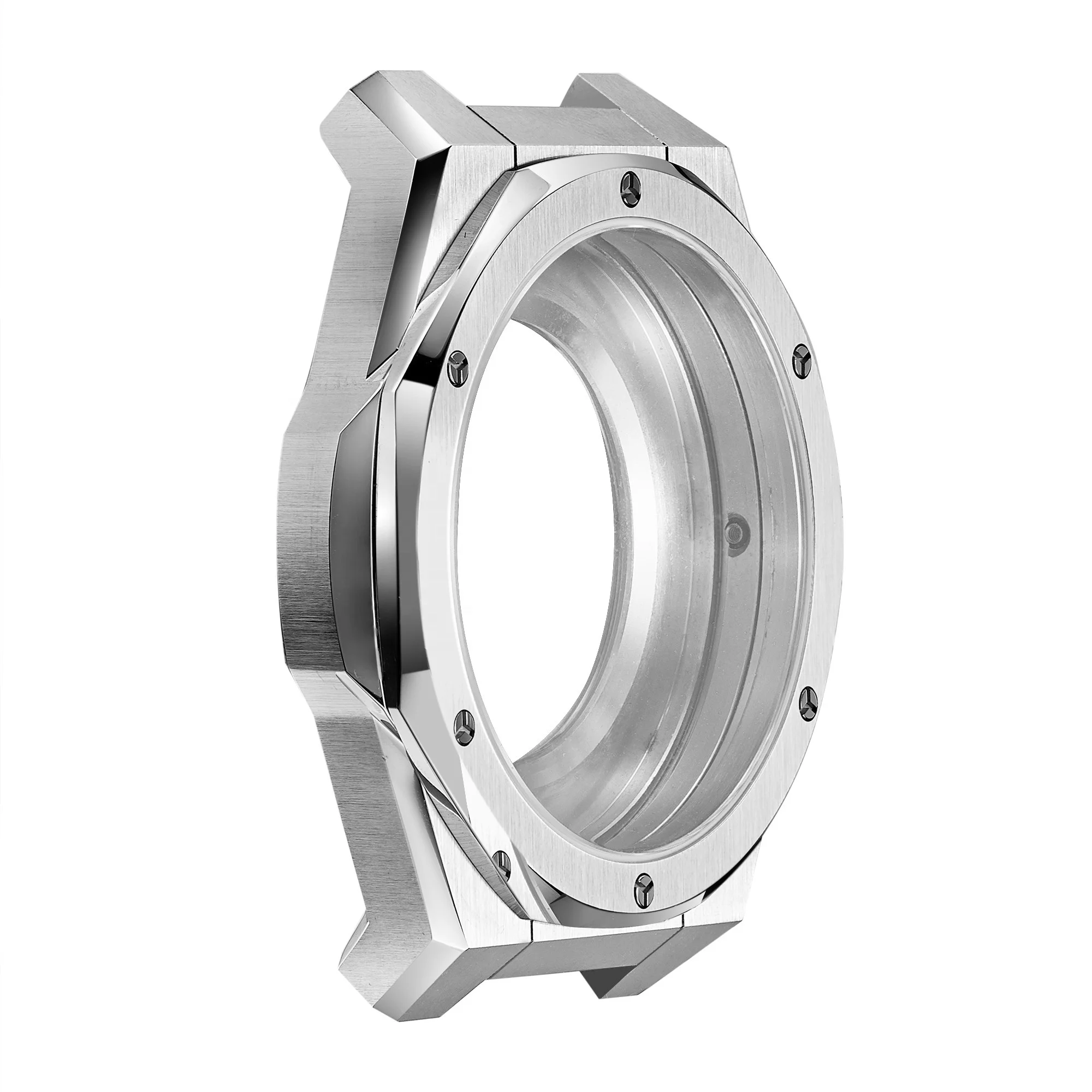 BURRIVA 2024 New Arrivals High Quality Custom Watch Case Mechanical Watches Spare Part 316L Stainless Steel Nh35 Watch Case