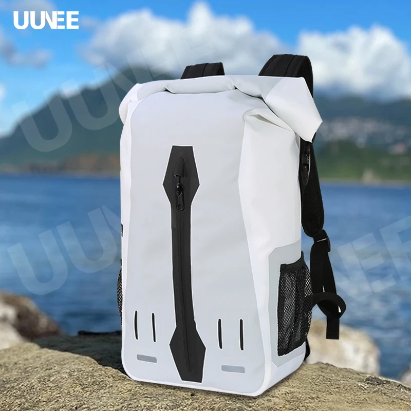 Customized Logo TPU/PVC Tarpaulin Float Boat Beach Gear Hiking Waterproof Ocean Pack Dry Bag 25L Waterproof Dry Backpack