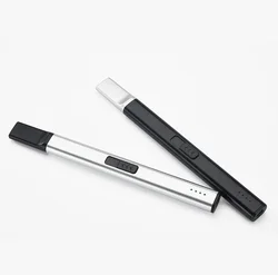 Charcoal Lighting Long USB Rechargeable Plasma Arc Lighter for Kitchen