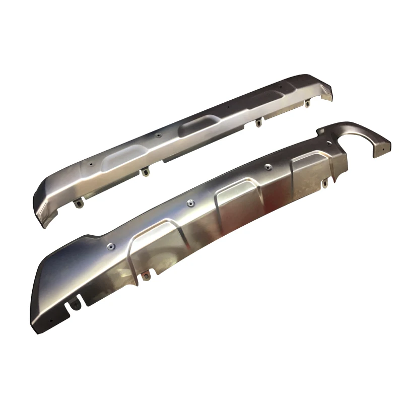 Car Accessories 304 Stainless Steel Front & Rear Skid Plate Guard Bumper Guard Protector For Subaru Forester SK 2018 2019