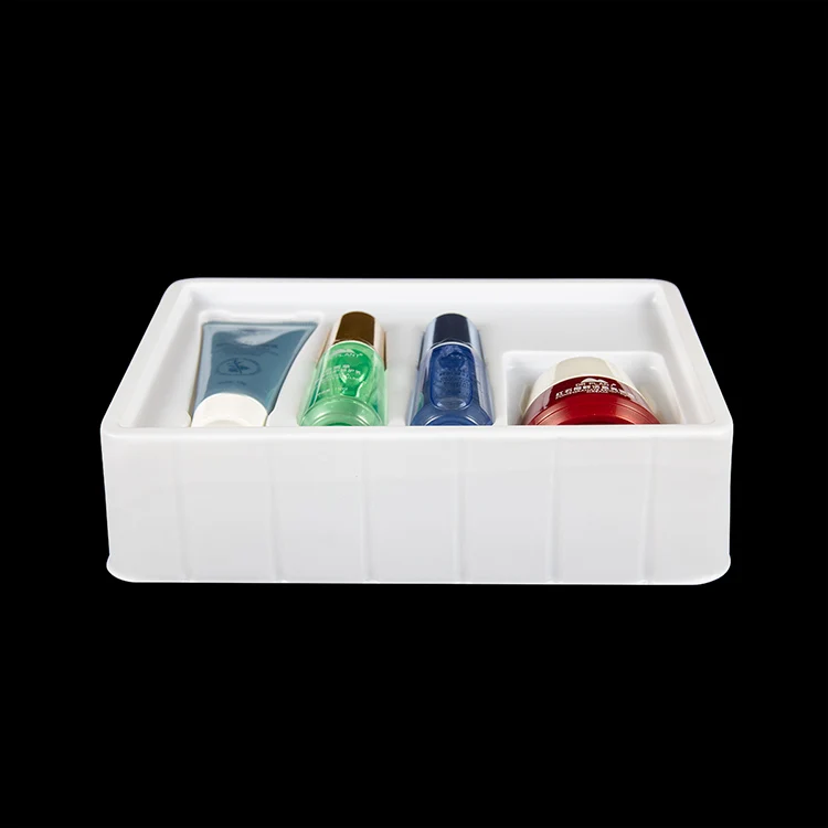 White PS Matt surface Blister insert tray for body care product
