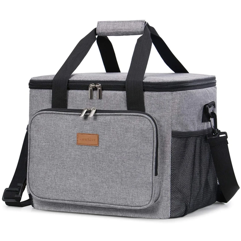 Factory Custom Logo Oxford Lunch Cooler Bag Insulated For Office Travel Picnic Thermal Bag OEM Portable Soft Tote Cooler Box