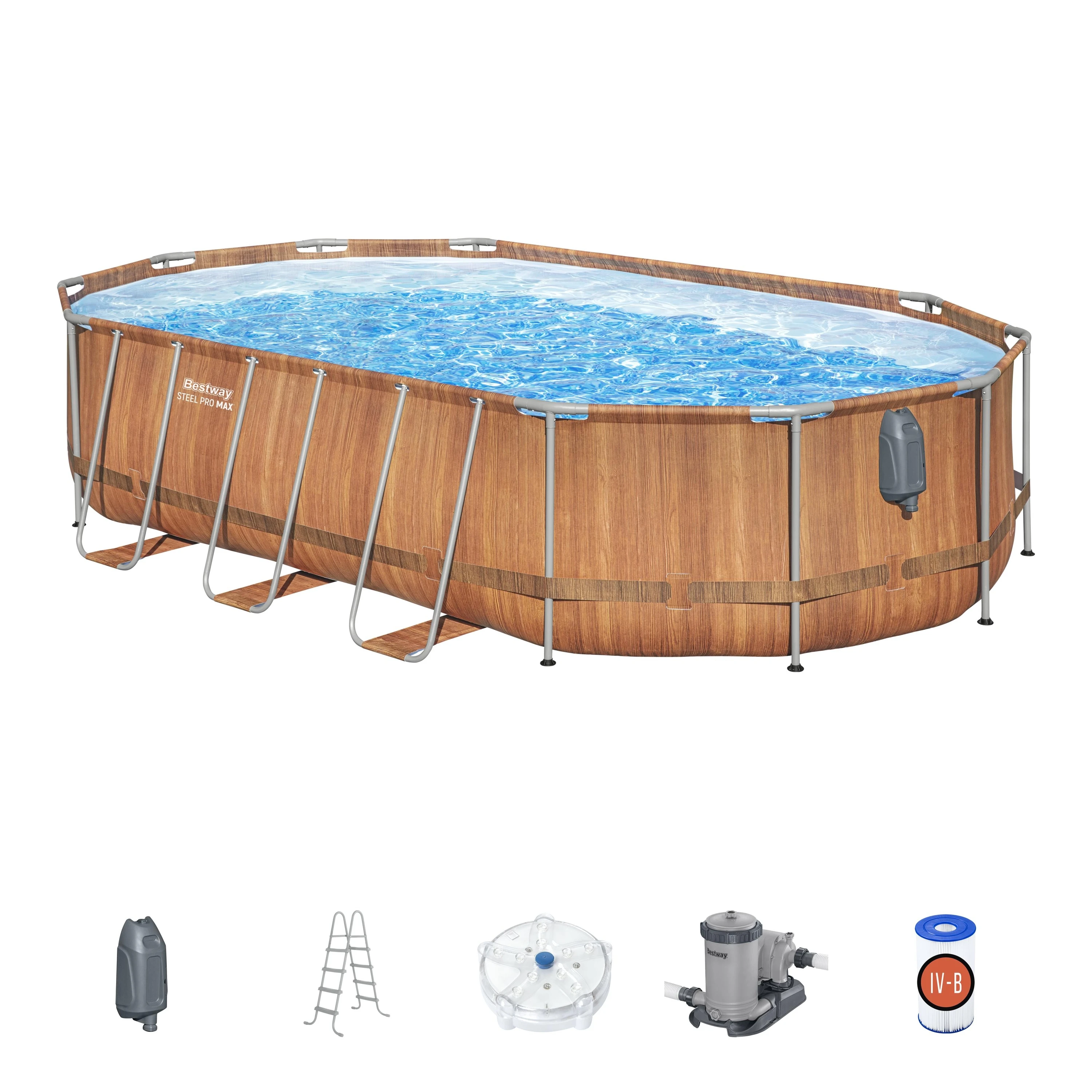 Bestway 56719 56720 Steel Pro MAX Comfort Jet frame pool Above Ground Pool Set 6.10 m x 3.66 m x 1.22 m