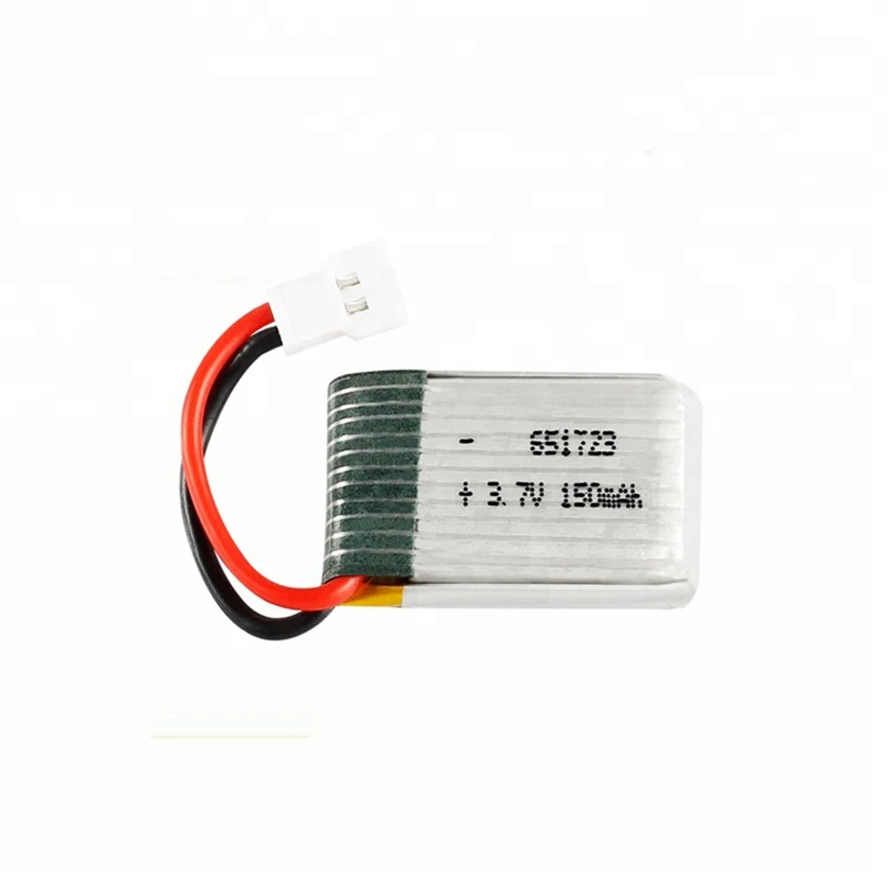 651723 Rechargeable 3.7V 150mah Mini Lipo Drones Battery For RC Helicopter