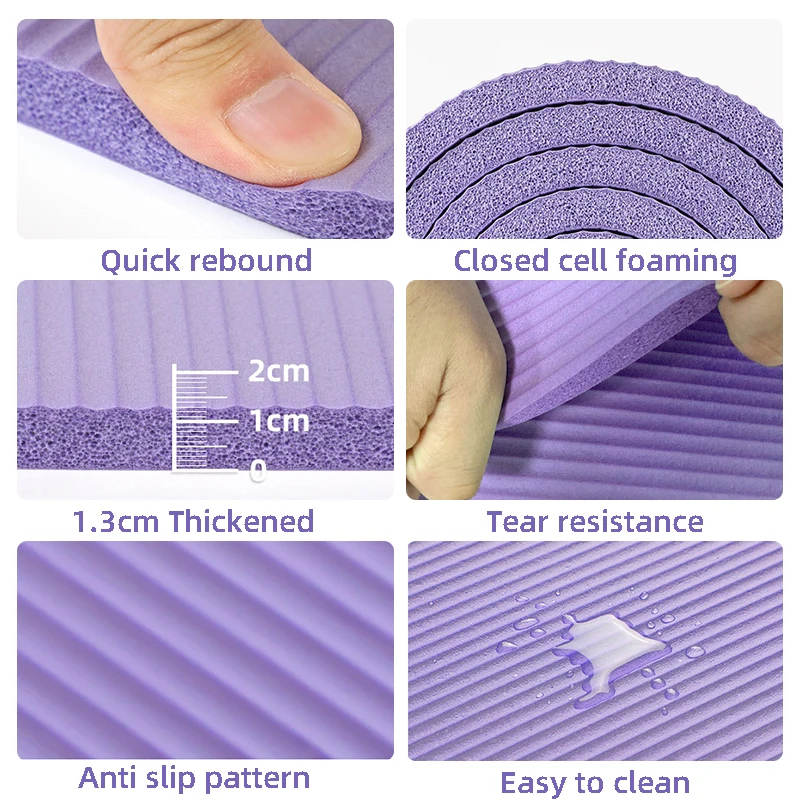 MKAS Custom Print Private Label Non Slip Yoga Mat High Quality Colorful Wholesale Yoga And Fitness NBR Yoga Mat