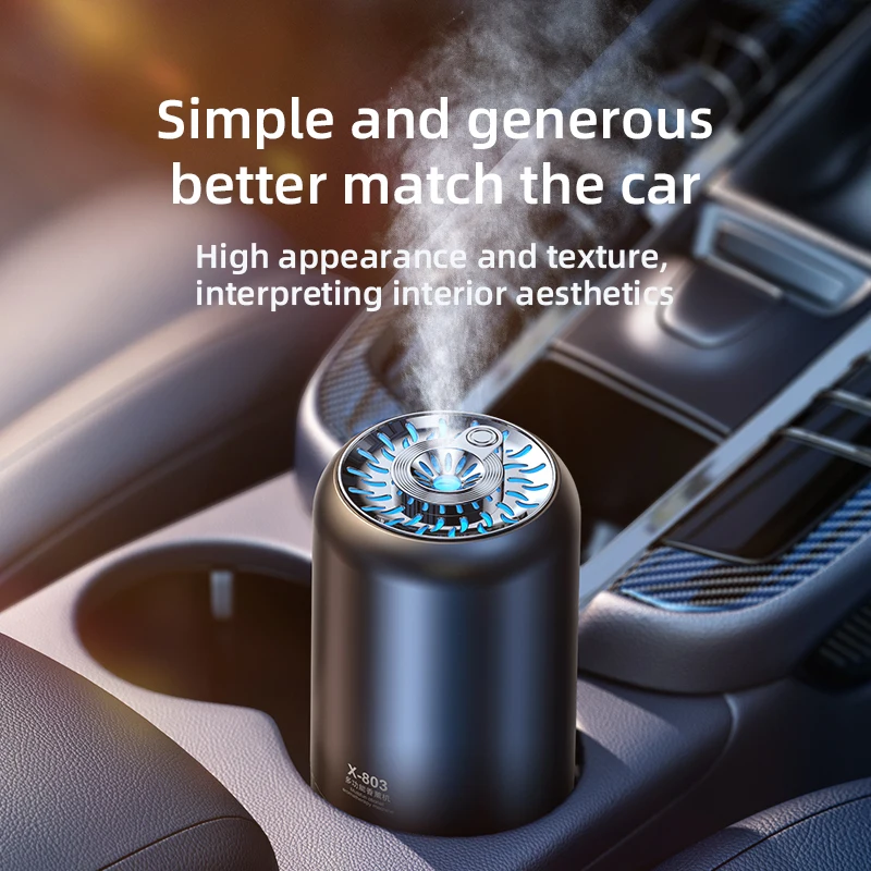 2023 new USB Aroma Oil Diffuser  led light cool mist Air Fresheners AI Breathing Light Car Diffuser Mute gifts for men