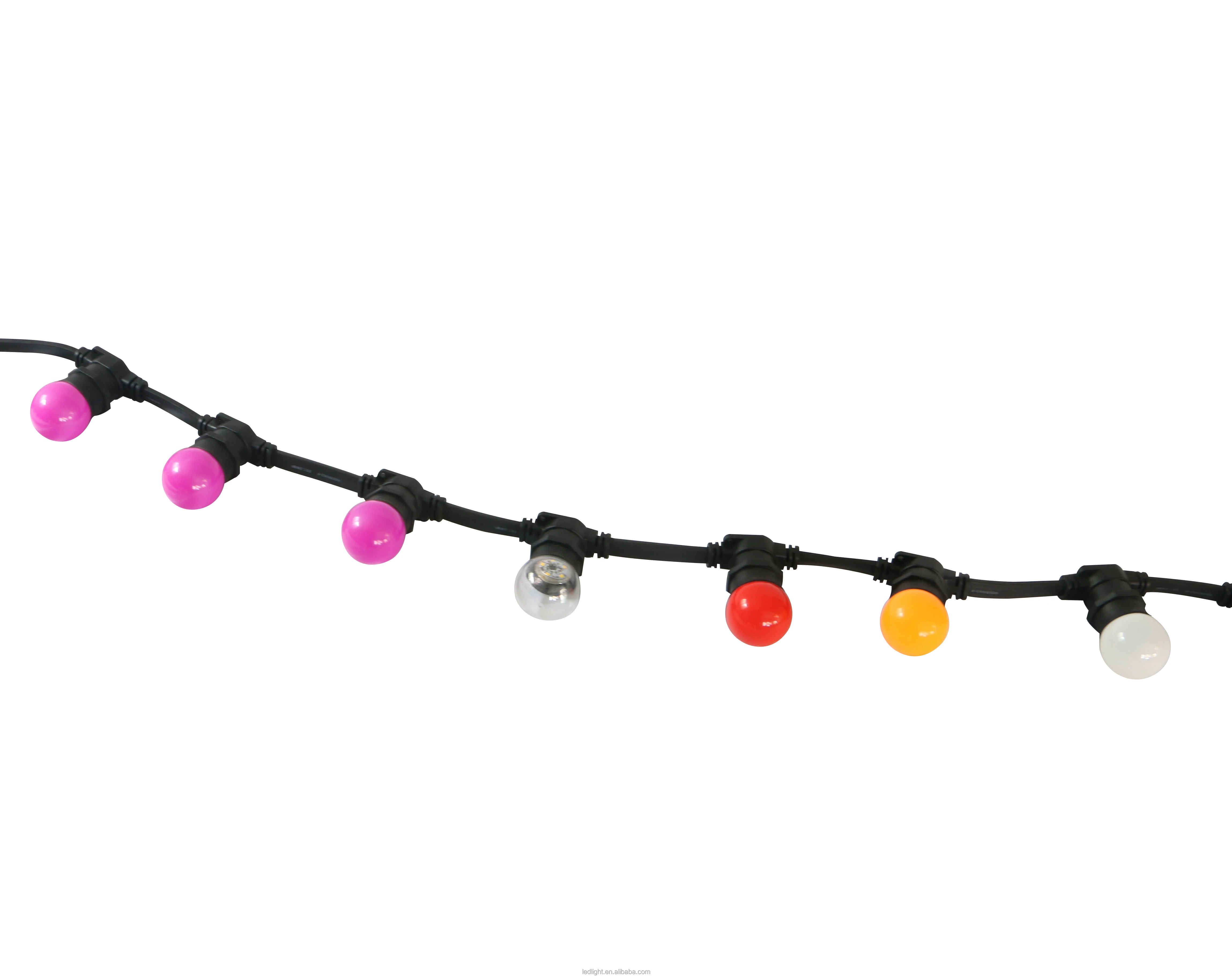 2-*0.75MM2 Copper wire PVC cable E27 B22 holders 500leds 100m waterproof IP 65 outdoor use LED belt light for holiday decoration