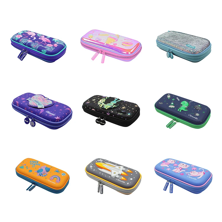 Manufacturer Stationary School Girls Pencil Box 3D Eva Kids Big Pencil Case