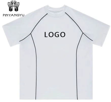 custom Wholesale Men Blank T-shirt Casual High Quality Oversized Tshirt Cotton Loose Drop Shoulder T shirt For Men Street wear