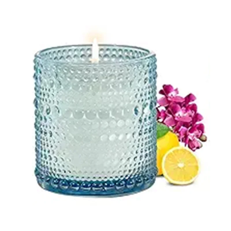 selected Nature soy wax  DIY customize  candle gift box  Polka Dots glass cup  scented candle luxury