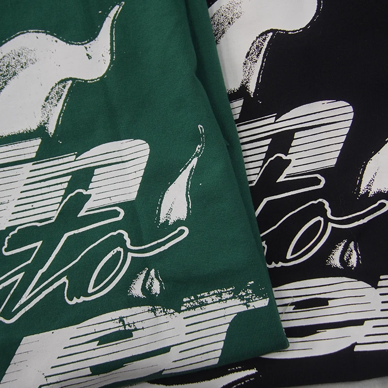 2024 casual vacation cotton and polyester silk screen printed shirt for men and womens