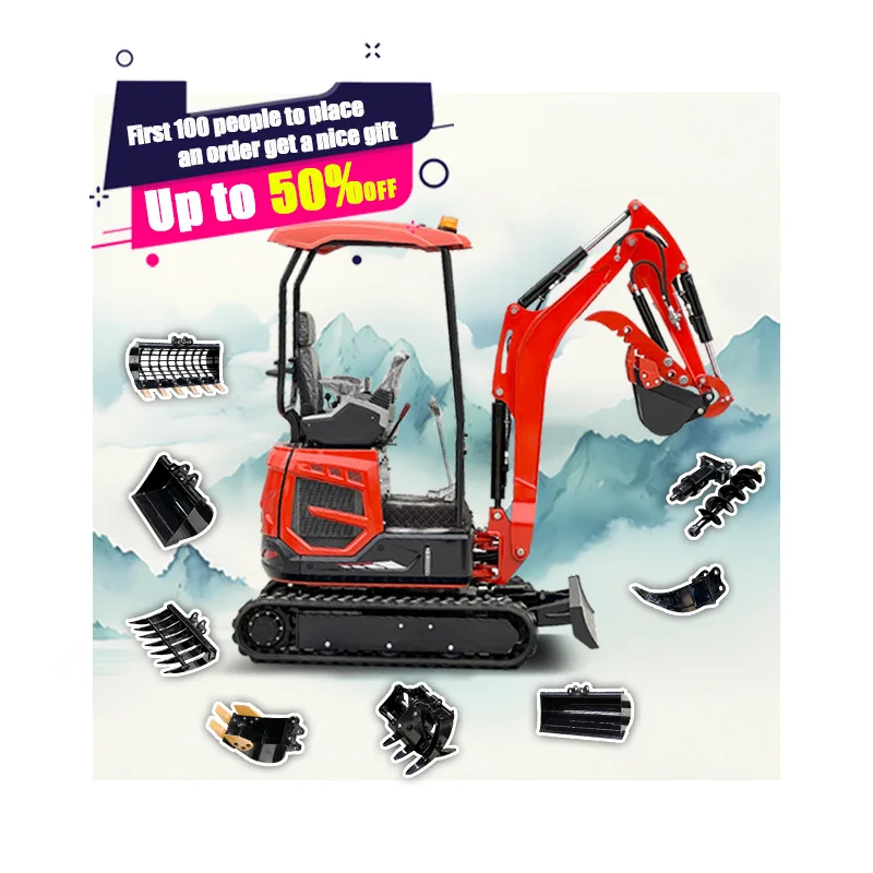 Бесплатная доставка дешевая распродажа китайские экскаваторы 1 тонна стандарт EPA/CE небольшой экскаватор 2 тонны 5 8 мини-экскаватор