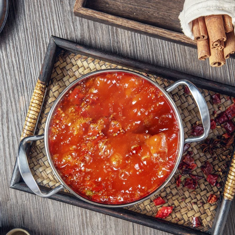 Support customized packaging Fresh Tomato Flavor Hot Pot Seasoning Hotpot Soup Sauce  Base Suitable for retail restaurants