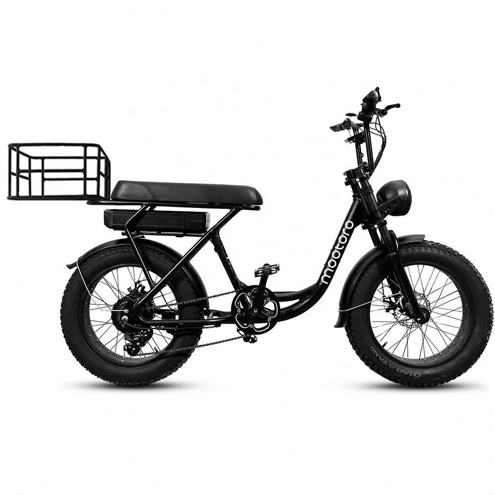 Cargo Delivery  Ebike Brushless Motor Mini Electric Bike MTB Retro Electric e bicycle Fat Tire e bike