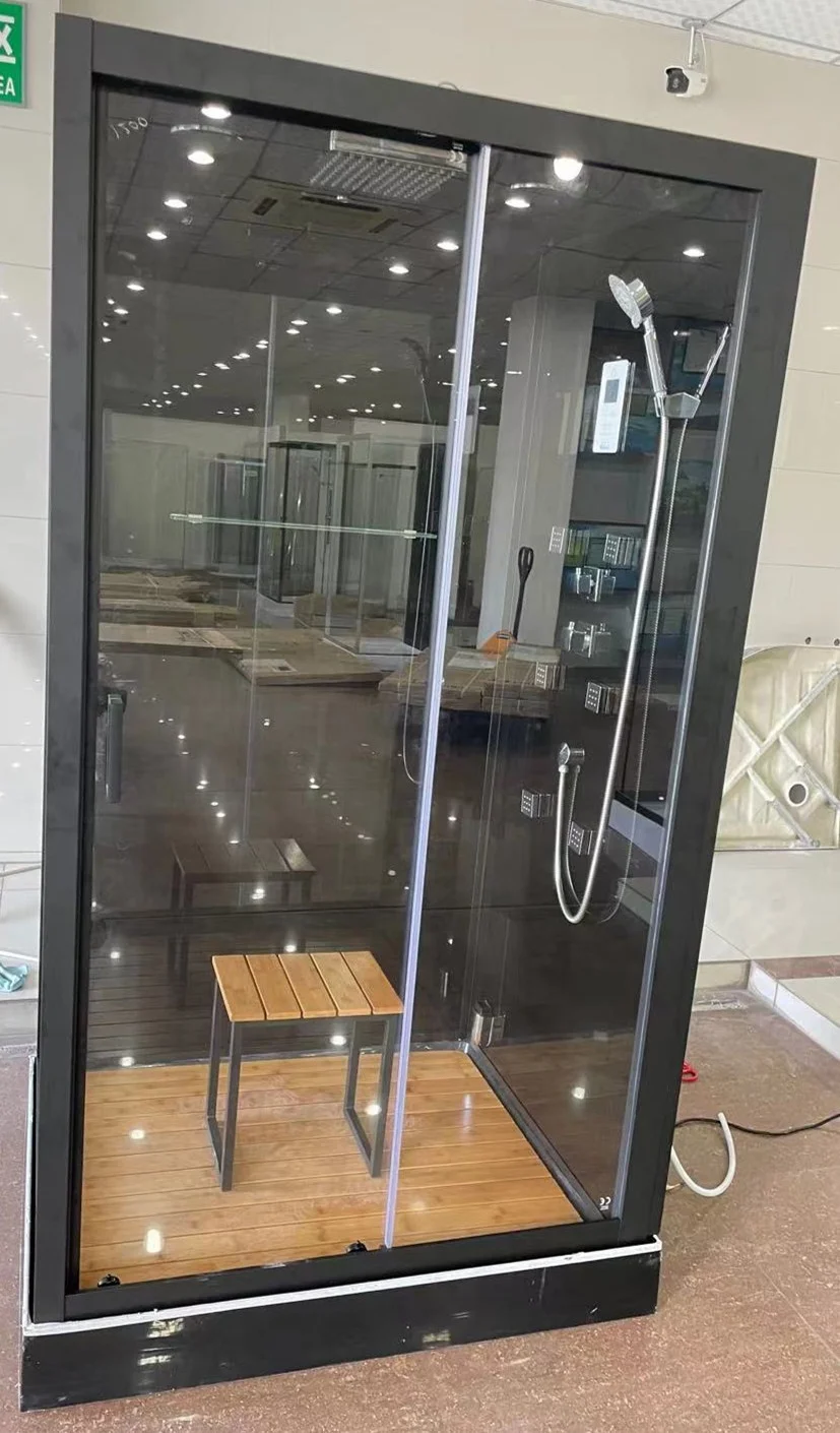 Cheap poland hidromassage box tempered glass door closed shower cabin