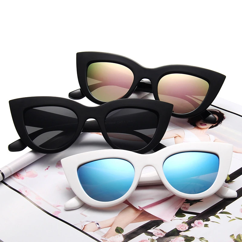 2022 New Arrivals Uv400 Fashion Retro Cat Eye Sunglasses Trendy Wilde Street Style Womens Glasses