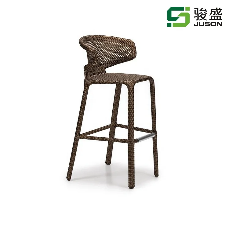 
garden outdoor wicker bar set chair and table patio bar furniture rattan bar stool 
