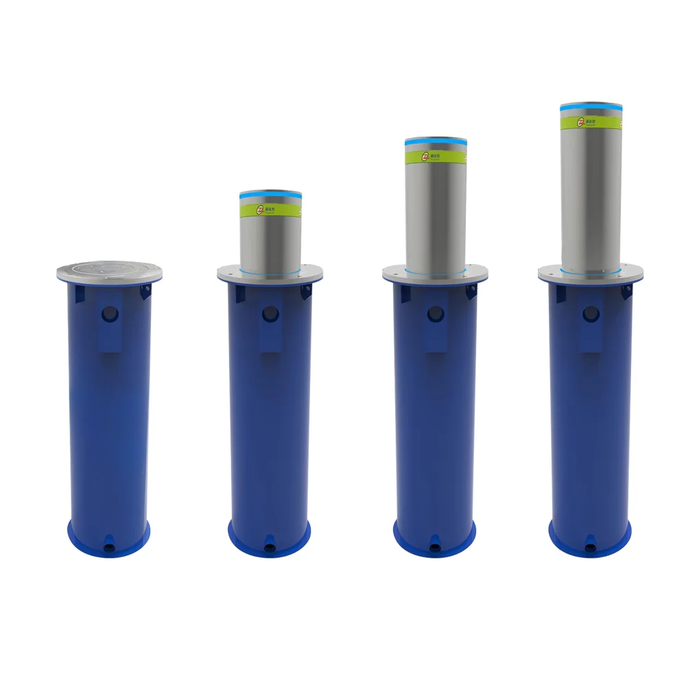 Road pole lot entrance bollard factory price full automatic rising hydraulic bollard