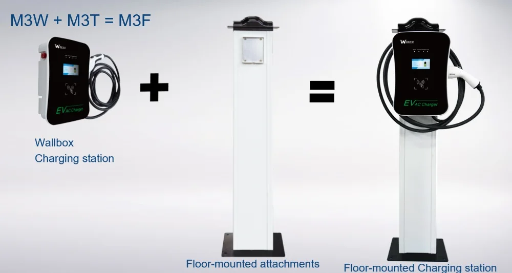 16-Amp EV Car Charger EV Wall Charger Wallbox Station type 2 ev ac charging station