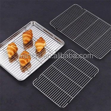 Durable Rectangular Stainless Steel Grill Mesh Bbq Grill Grates Rack Oven Grid