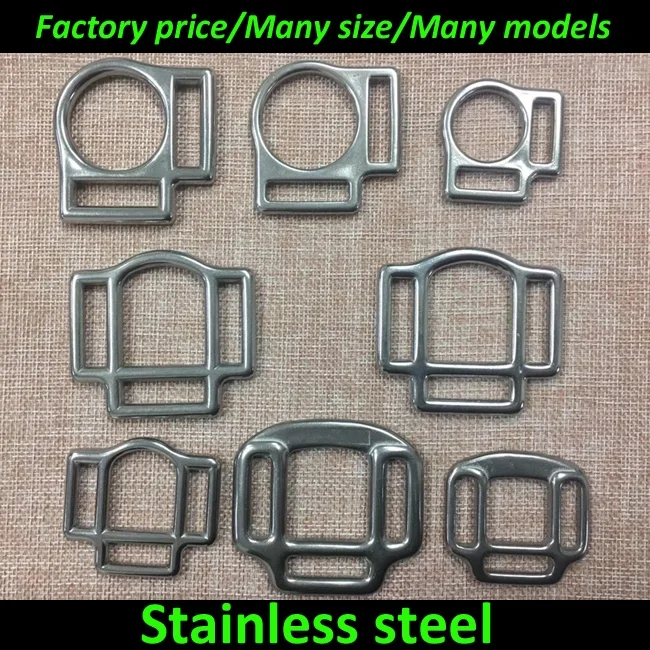 Stainless steel 2 or 3 loop square horse halter buckle bridle buckle
