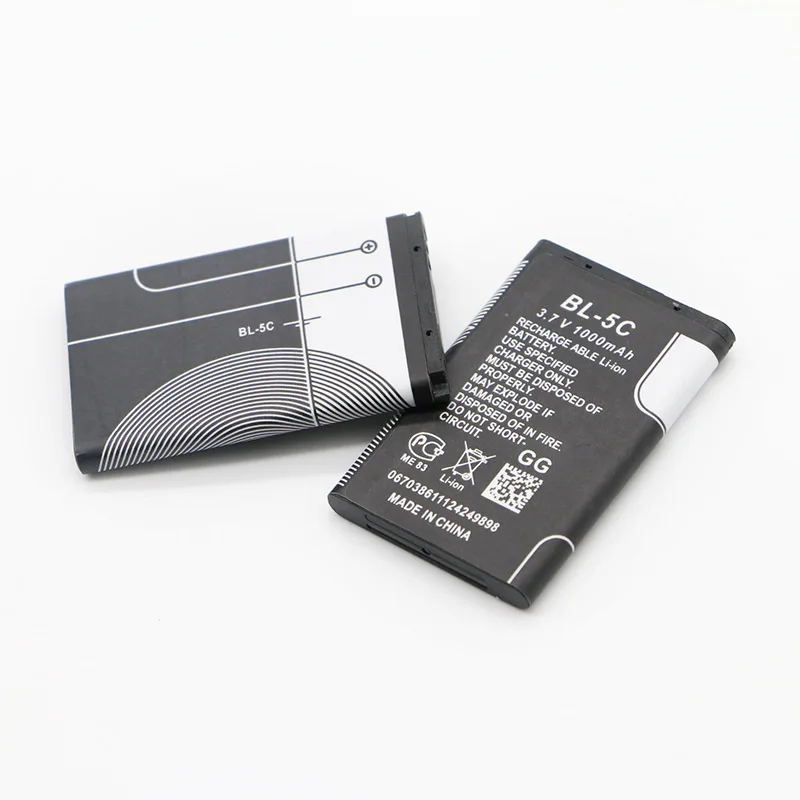 
BL5C BL-5C BL 5C 3.7V Lithium Polymer Phone Battery For Nokia 1100 1110 1200 1208 1280 1600 2600 2700 3100 3110 5130 6230 