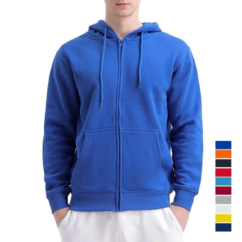 Oem cotton men gym hoodies zipper hoodie,pullover full face zipper up hoodie,wholesale custom printing blank full zip up hoodie
