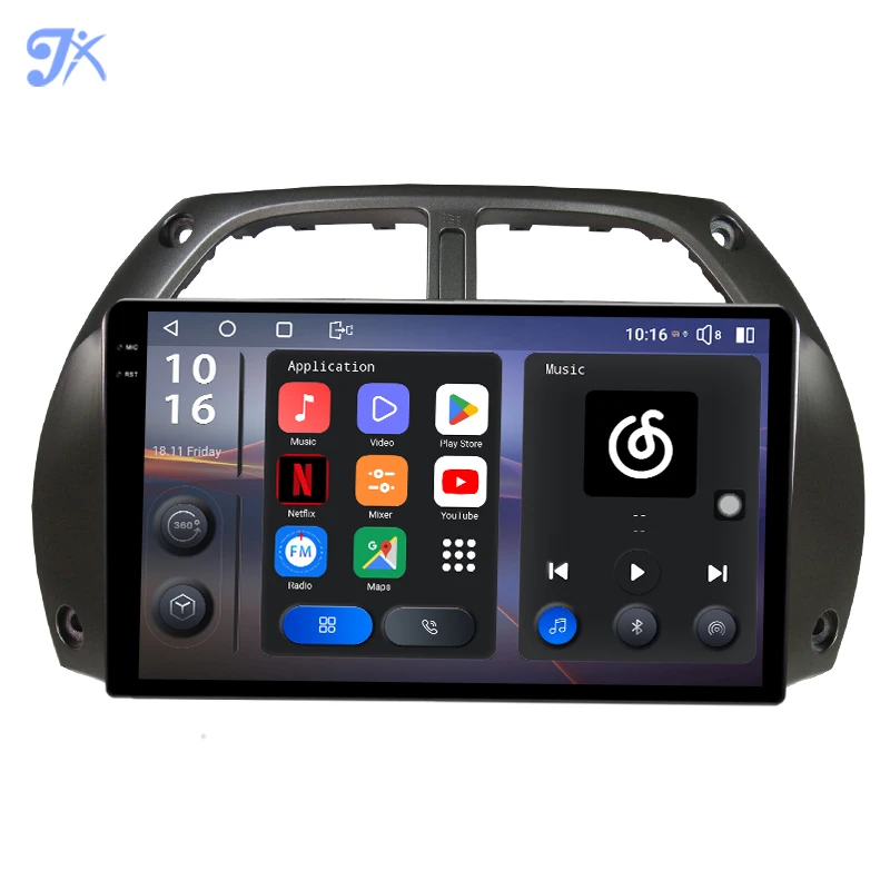 For Toyota RAV4 2001-2006  DTS Car Audio player 9inch Universal 8+256G 2000*1200  Carplay GPS WIFI  Android Stereo