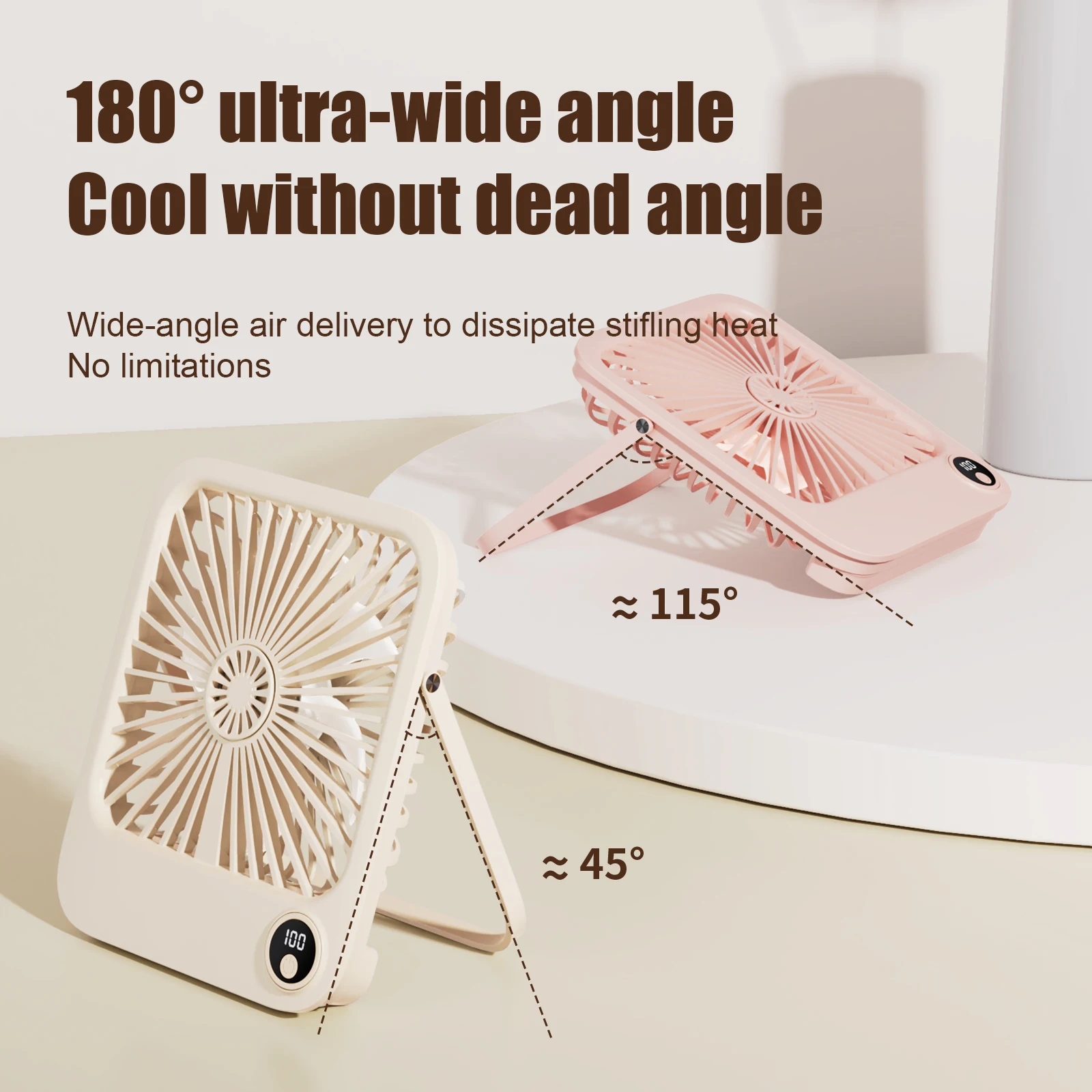 Usb rechargeable portable wall mounted small fan household mute mini electric fan