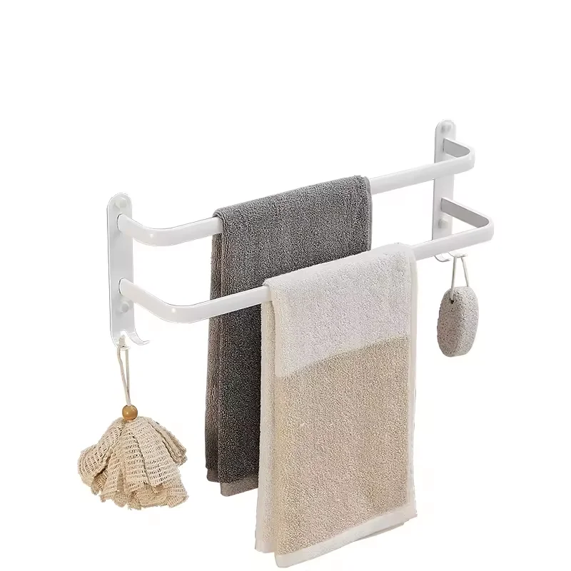 Hotel Bathroom Non Punching Towel Rack Bath Towel Holder Towel Rack Hardware Clothes Rack