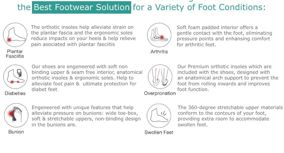 Jieju-Medical Orthopedic Shoes Women Anti-slip Antimicrobic Wide Last Diabetic Shoes Diabetes For Men