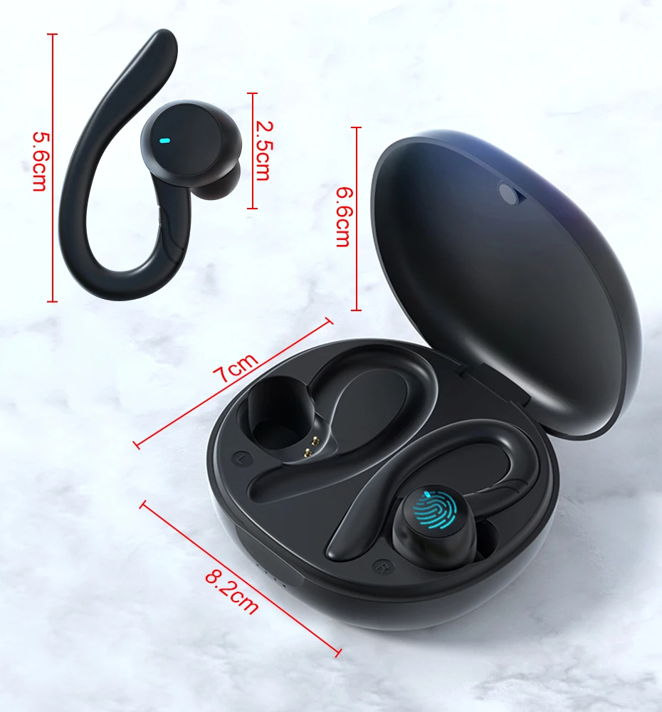 T4pro TWS Wireless Headphones Bluetooth Earphones Noise Canceling Sports Waterproof Headset 9D Stereo Wireless Earbuds With Mic