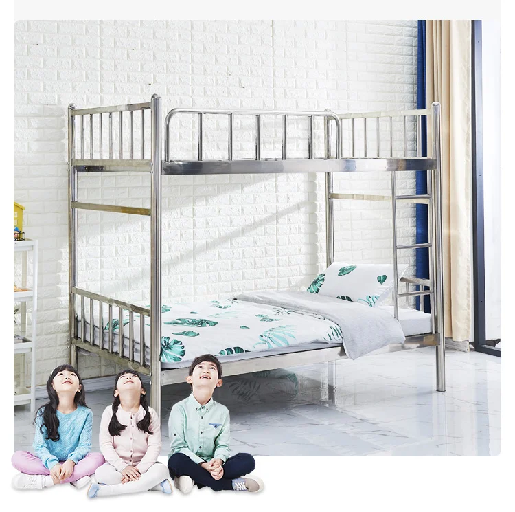 Manufacture Steel Bunk Bed Furniture Bed Designs Double Decker Bedframe Twin Bed Frame for Kids