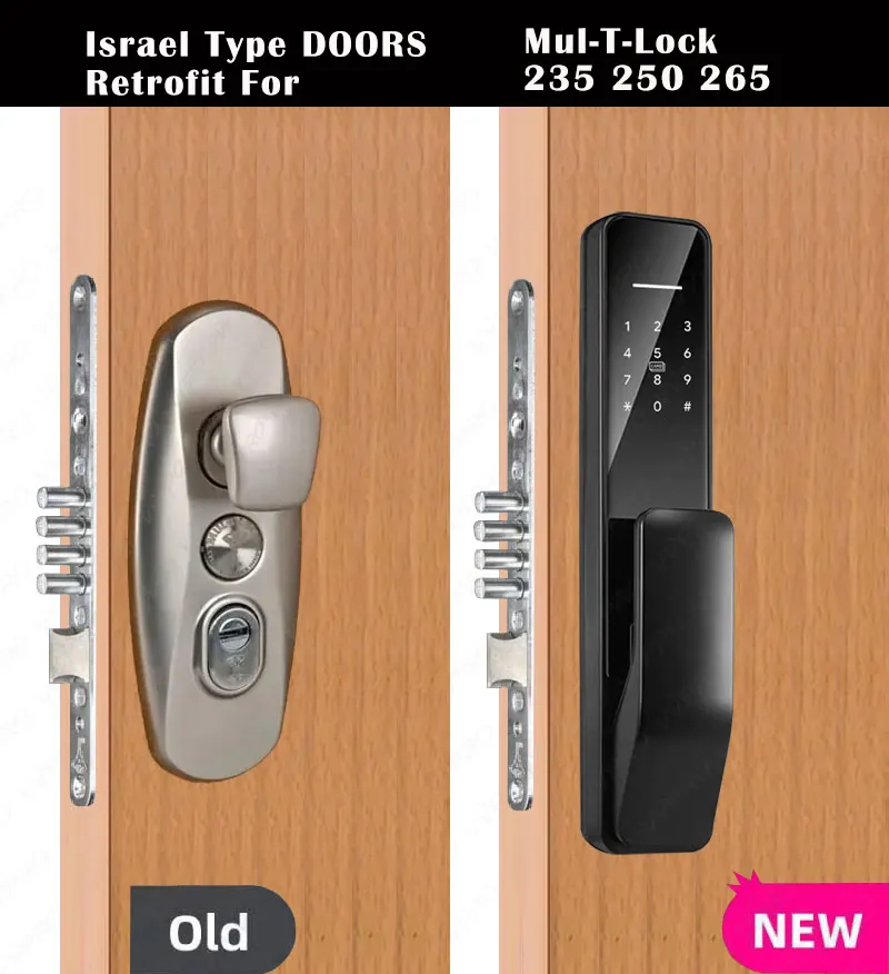 VVPRO оптовая продажа TTLOCK поддержка Израиля 235 250 265 замок корпус высокой мощности отпечаток пальца Интеллектуальный Дверной замок G20