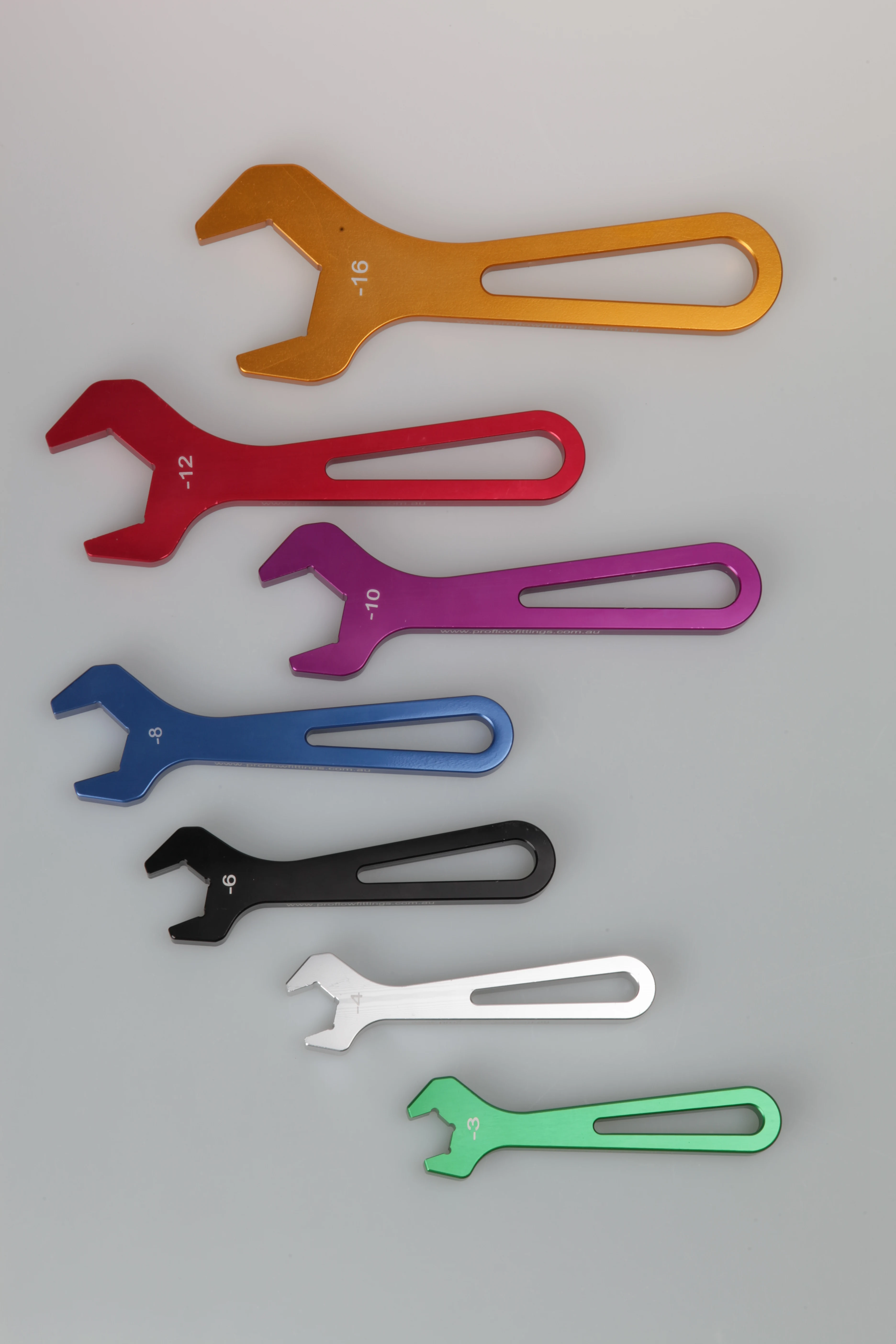 Алюминиевый односторонний набор ручных инструментов, набор гаечных ключей с подходящей блистерной коробкой