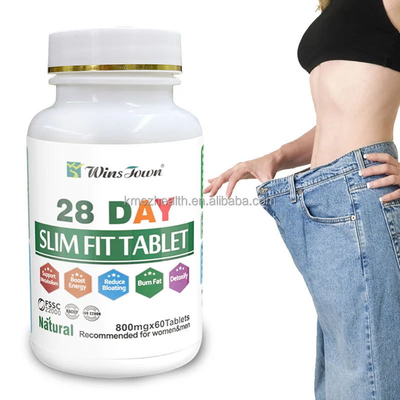 Customized Packing 28 Day Slim Fit Tablets Boost Energy Detox & Support