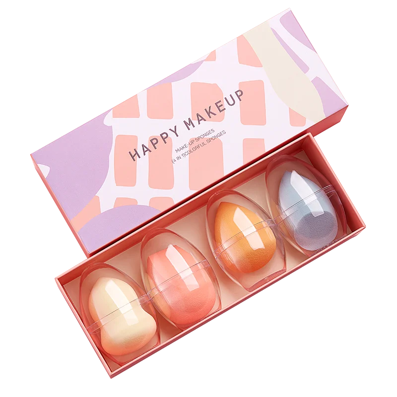 
Guangdong High Quality Makeup Sponge Colors Low MOQ with box 