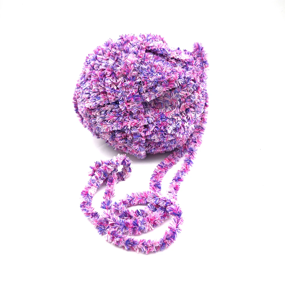 100% Polyester warm and comfortable fancy yarn weaving yarn hand knitting