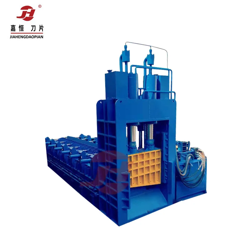 Small Baler Machine 10 tons Vertical Hydraulic Baler Machine Automatic Feeding Ganrty Cutter