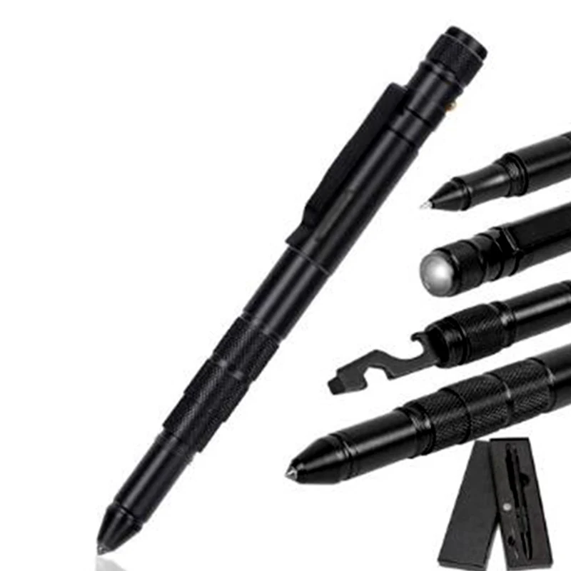 Outdoor multi-functional self-defense tool Tungsten steel tip tactical pen, broken window, survival signature defense pen