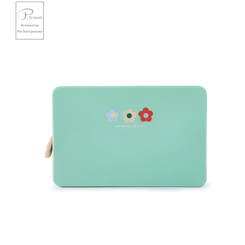 P.travel Custom Cosmetic Makeup Brush Case Ladies Silicone Toiletry Makeup Travel Organizer Cosmetic Bags