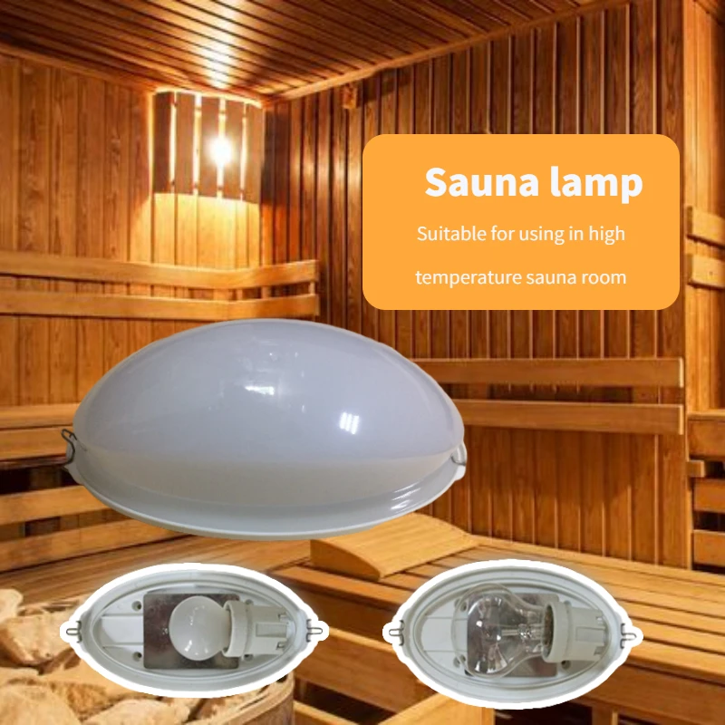 Sauna Accessories Heat-Resistant and Explosion-Proof Sauna Light Lamp for Sauna Steam Room Use