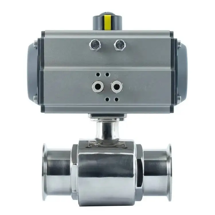 Explosive models with drive wuxi pneumatic sanitary tri-clamp ball valve