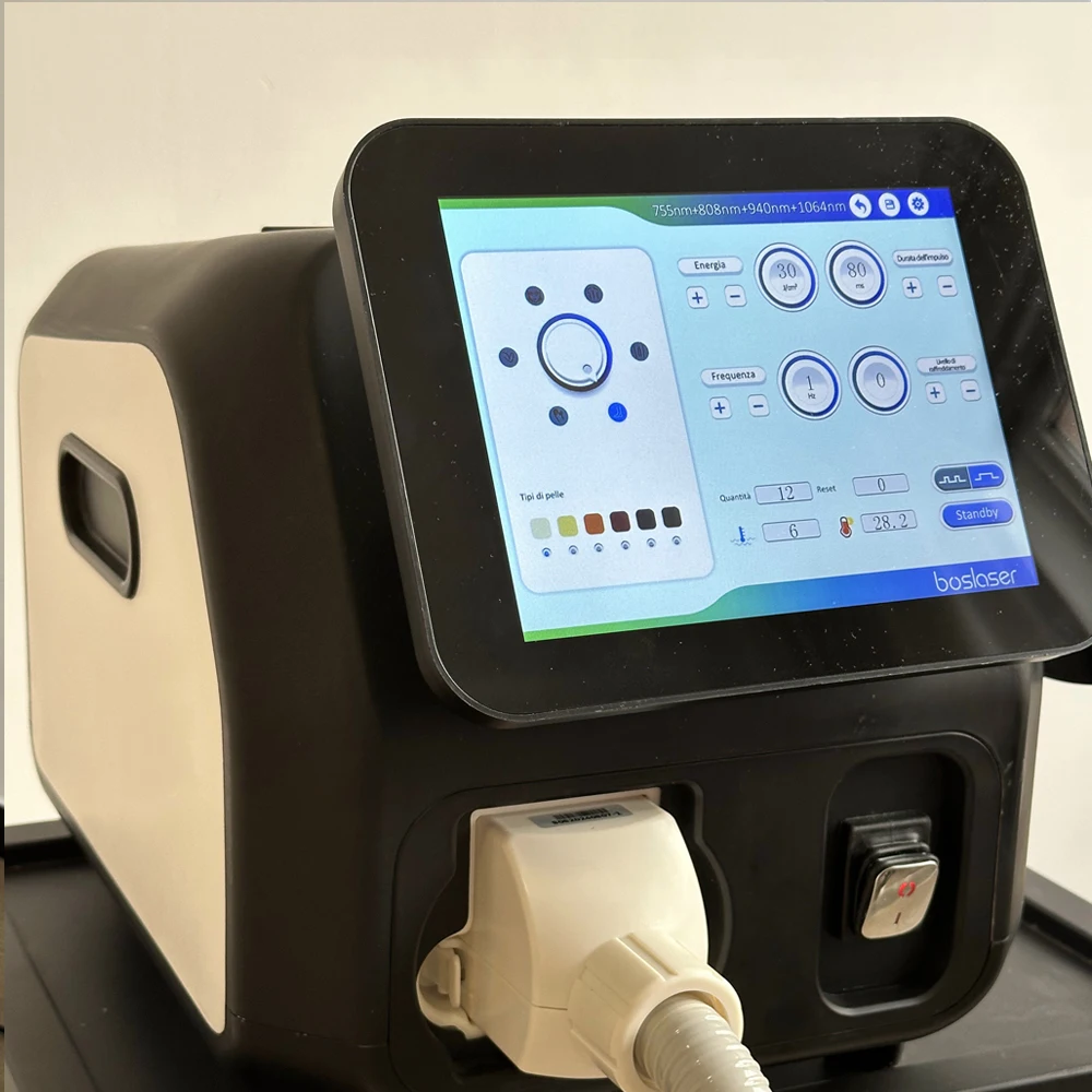 Alexandrite Diode Laser Handle Piece  ce Beauty Hair Removal Laser  755 Ice Platinum Permanent 808nm diode laser hair removal