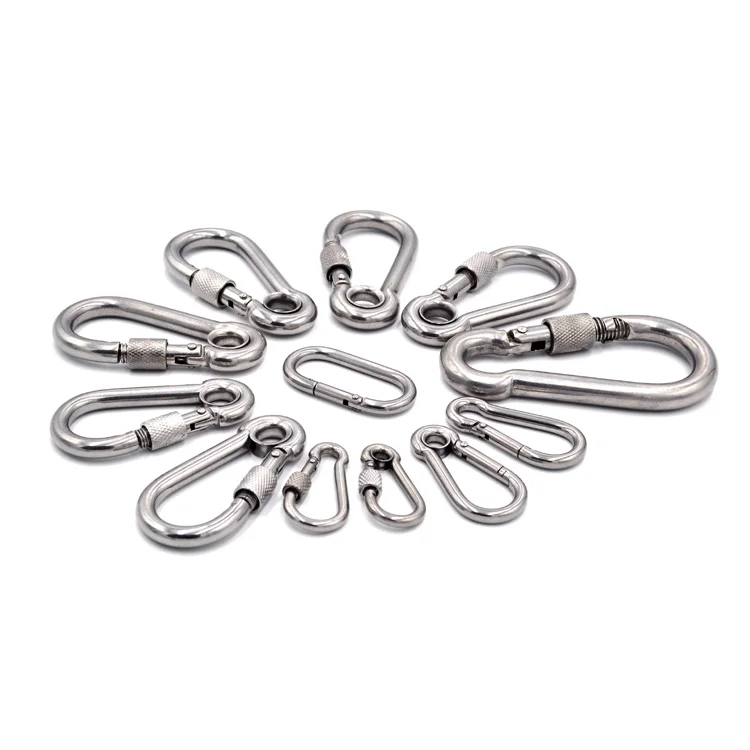 
Ailot 13*160mm Round Custom Triangle Hiking Retractable Rock Climbing Keychain Carabiner 