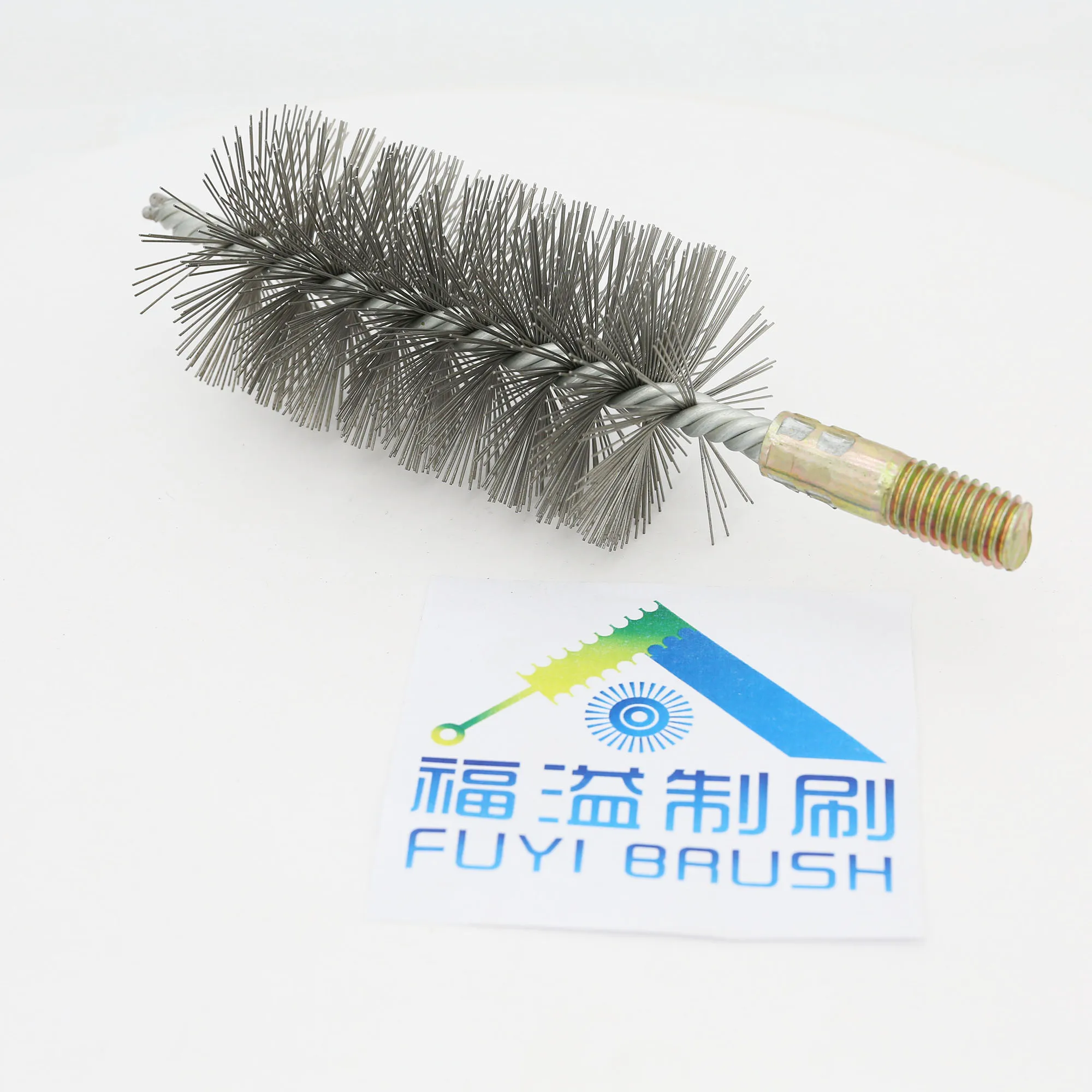 double spiral twisted in wire tube brush stainless steel brush industrial brush