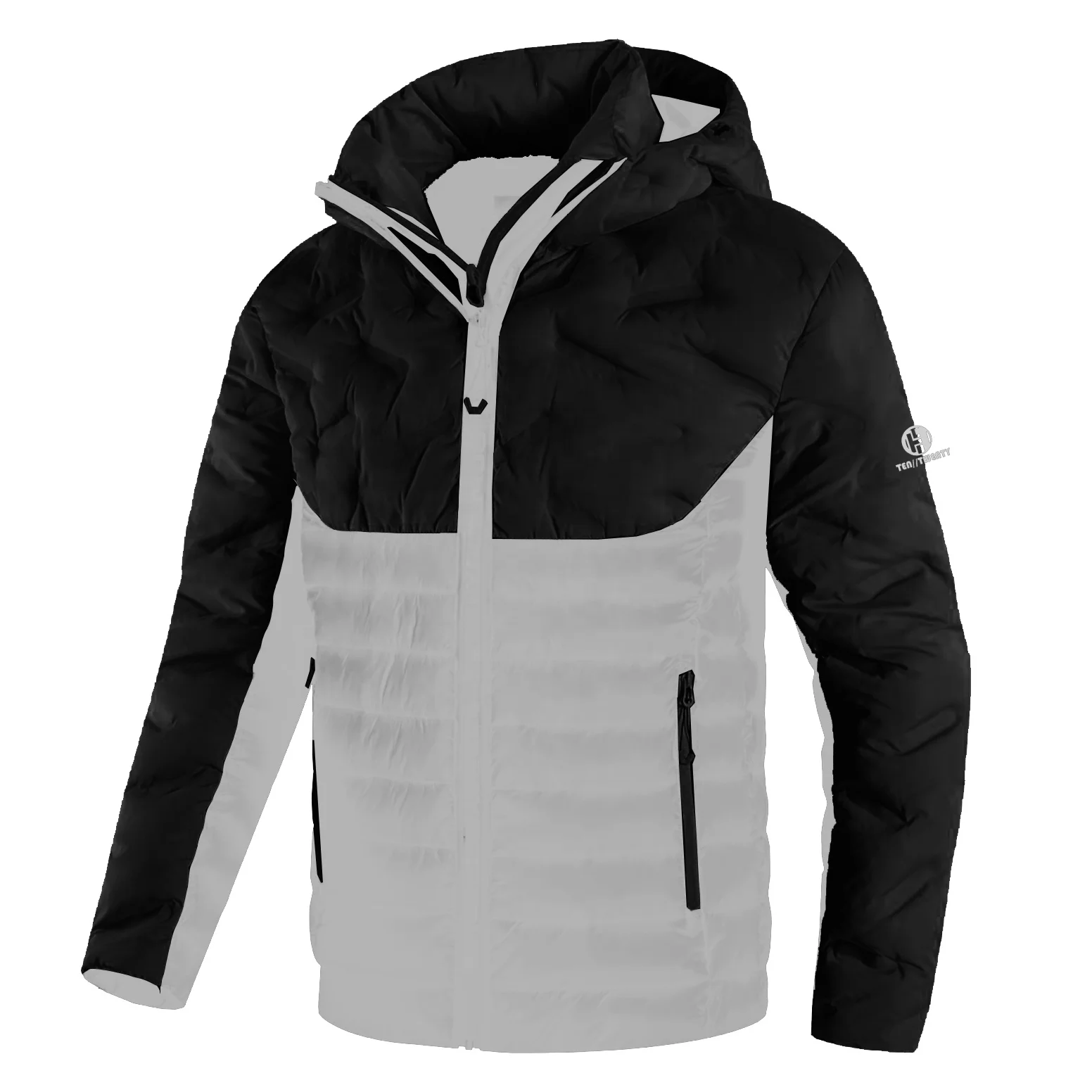 OEM Custom new design emboss printing Outdoor Padded Winter Men Coats Puffer down Jacket For Man